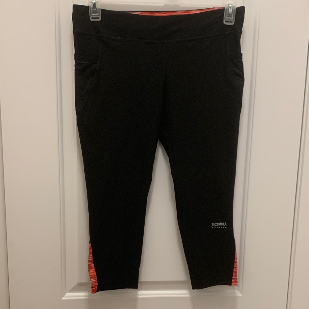 Black and Red Athletic Leggings